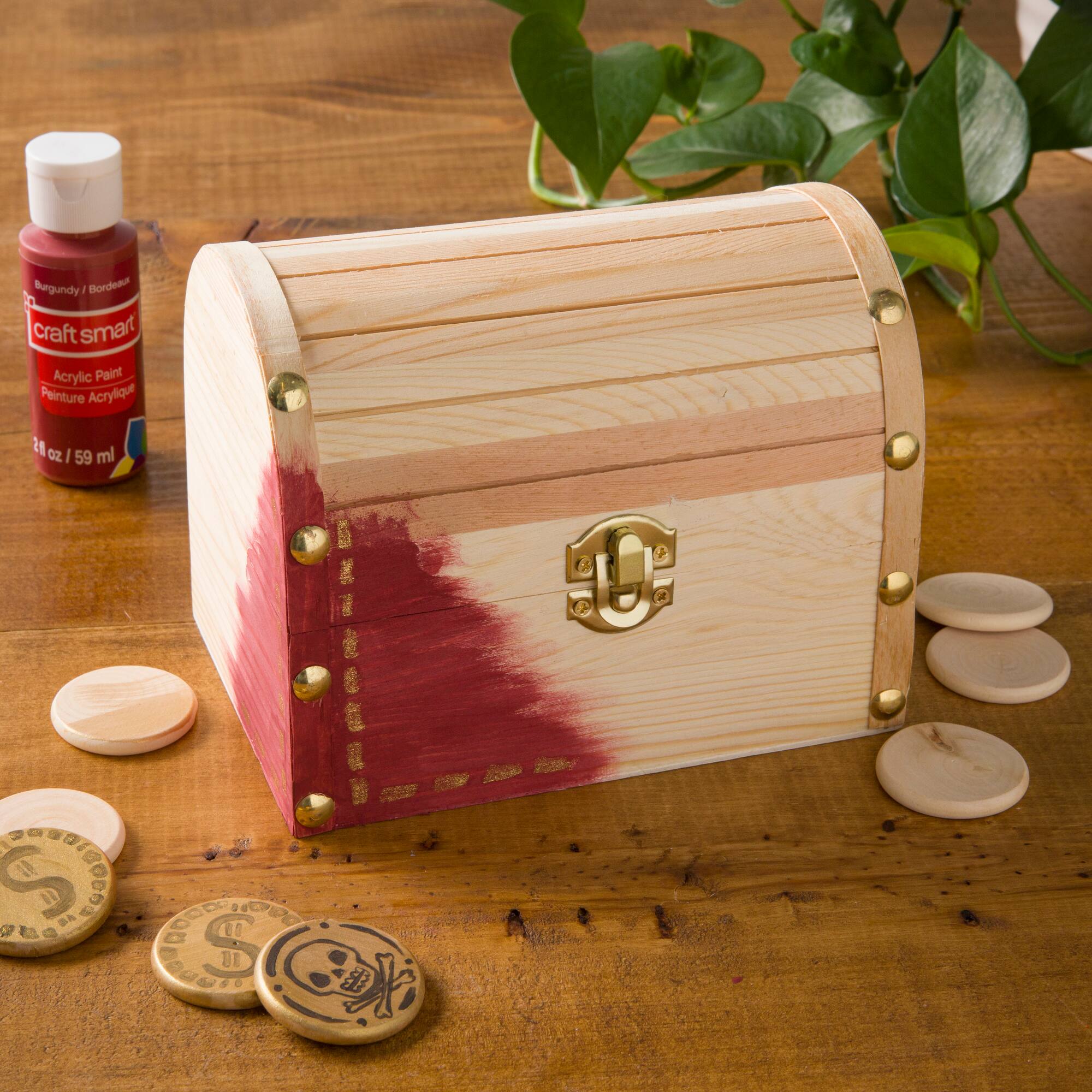 8 Pack: 6.5" Domed Wood Box by Make Market®